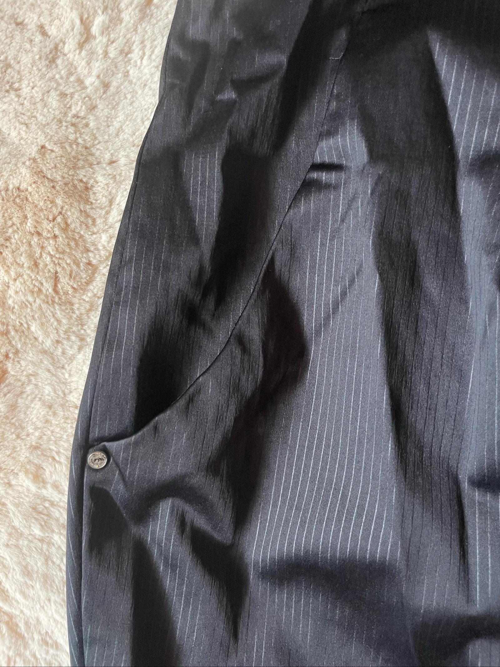 Robe Miss Sixty noir à rayures diplomatiques taille S – photo 8